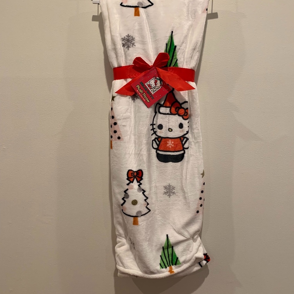 Hello Kitty Christmas Blanket Throw